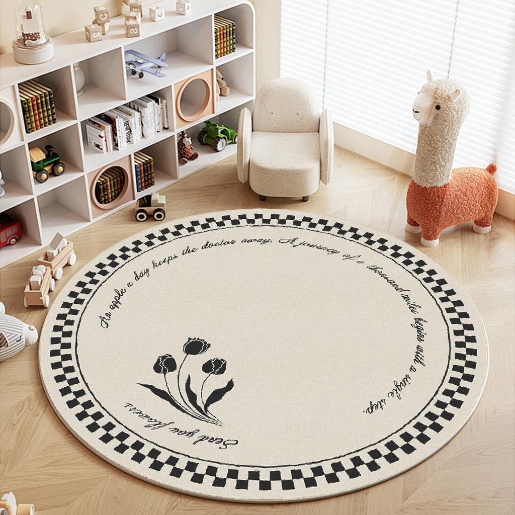 Circular Carpet Living Room Coffee Table Carpet Bedroom Wardrobe Dressing Table Carpet Floor Mat
