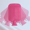 Pink Rubber Hot Water Bottle Bag with Ears 650ml/1000ml/1700ml Capacity Heat Resistant and Durable Hand Warmer