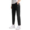 FILA Simple Versatile Basic Knitted Casual Pants Women bottoms Deep-Black A11W511607FBK