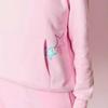 Women's Fleece-Lined Hoodie with Letter Print & Kangaroo Pocket