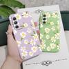 Flying Daisies Case For Samsung Galaxy A54 A34 A24 A16 A14 A05 A06 A73 A53 A33 A23 A13 A72 A52 A52S A32 A22 A12 A71 A51 4G 5G