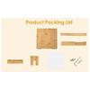 Tortilla Press10 Inch Roti Maker with Rolling Pin Large Bamboo Wood Tortilla Maker with 50 Pieces Parchment Paper