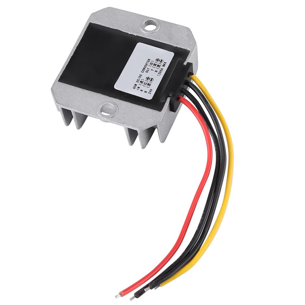 DC DC 24V To 12V 5A 60W Voltage Step Down Module Buck Power Supply Converter for Car Vehicle
