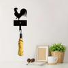 1pc Rustic Rooster Metal Key Hook for Outdoor and Indoor Use - Stylish Wall Decoration and Perfect Housewarming Gift
