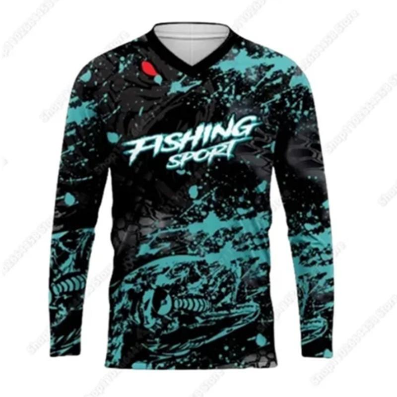 Mens Long Sleeve Fishing Shirt UV Protection Quick Dry Breathable Bamboo Fiber Outdoor Sport Top Summer