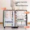 2Pcs Vacuum Storage Bags, Hand-Rolled Travel Vacuum Storage Bags For Towels, Socks, Clothes, More , No Pump Needed