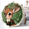 1pc Christmas Deer Decorative Automatic Folding Umbrella - Portable Collapsible Design, 8-Rib Iron Frame, Durable Fabric Yy251125175