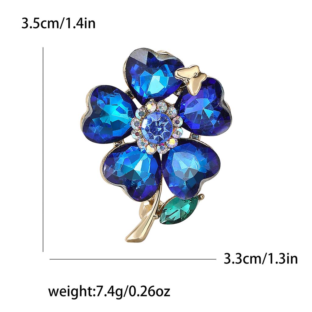 Elegant Temperament Alloy Rhinestone Butterfly Flower Brooch Fashion High-End Women'S Dress Cardigan Corsage Jewelry Pin