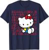 2026 New Summer HelloKitty Cartoon Graphic Tee Casual Short Sleeve Cotton Tops for Women Girls Lovely Kawaii Streetwear Style