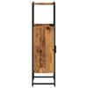 Bathroom Cabinet with Rustic Wood Look 33 x 33 x 120.5 cm Engineered Wood