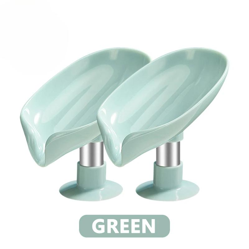 

Оригинальная мыльница в форме листа для душа, сливная кухонная мыльница, держатель для мыла без присоски, современные аксессуары для ванной комнаты