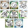Nobu Company Magic Clay Cool 8-Piece Set (Tyrannosaurus/Tricera/Airplane/Lion/Tiger/Elephant/Insect/Shark) MS8130-SET