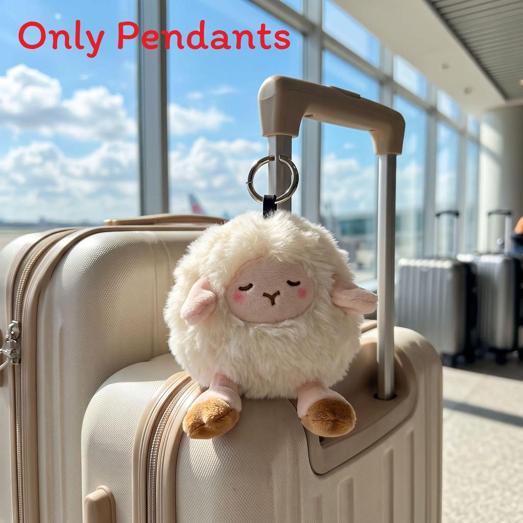 Cute Sheep Plush Pendant With Polyester Filling For Childrens Accessories