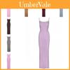 Solid Color Knit Dress With High Waist And Backless Design For Spring Fashion