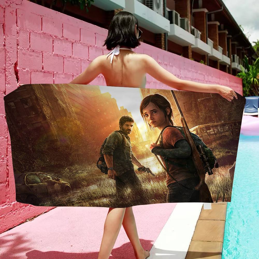 Game The L-Last Of U-Us Microfiber Blanket Quick Drying Beach Towels Oversized Printing Super Absorbent Pool Towel Blanket