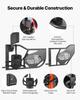 Jeep Tube Doors, 4-Door, Fit for 2018-2026 Jeep Wrangler JL & 2020-2026 Gladiator JT, Flag Pattern Off Road Front & Rear Tubular Half Doors with DOT