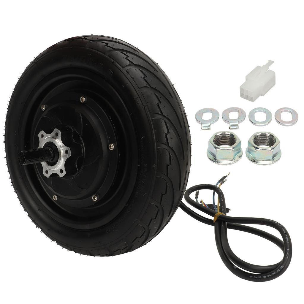 10in Electric Bike Hub Motor with Vacuum Tire 48V 72V 800 to 2200W Brushless DC Disc Brake Motor for Electric