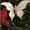 Glitzer-Schmetterling Weihnachtsblume Simulierter Exquisiter Künstlicher Schmetterling Clip Beflockte Pailletten Weihnachtsbaumdekoration