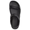 Coach Signature Leather Round Toe Velcro Thick Sole Slide Sandals Men Sandals Black CAP63-BK/CQ