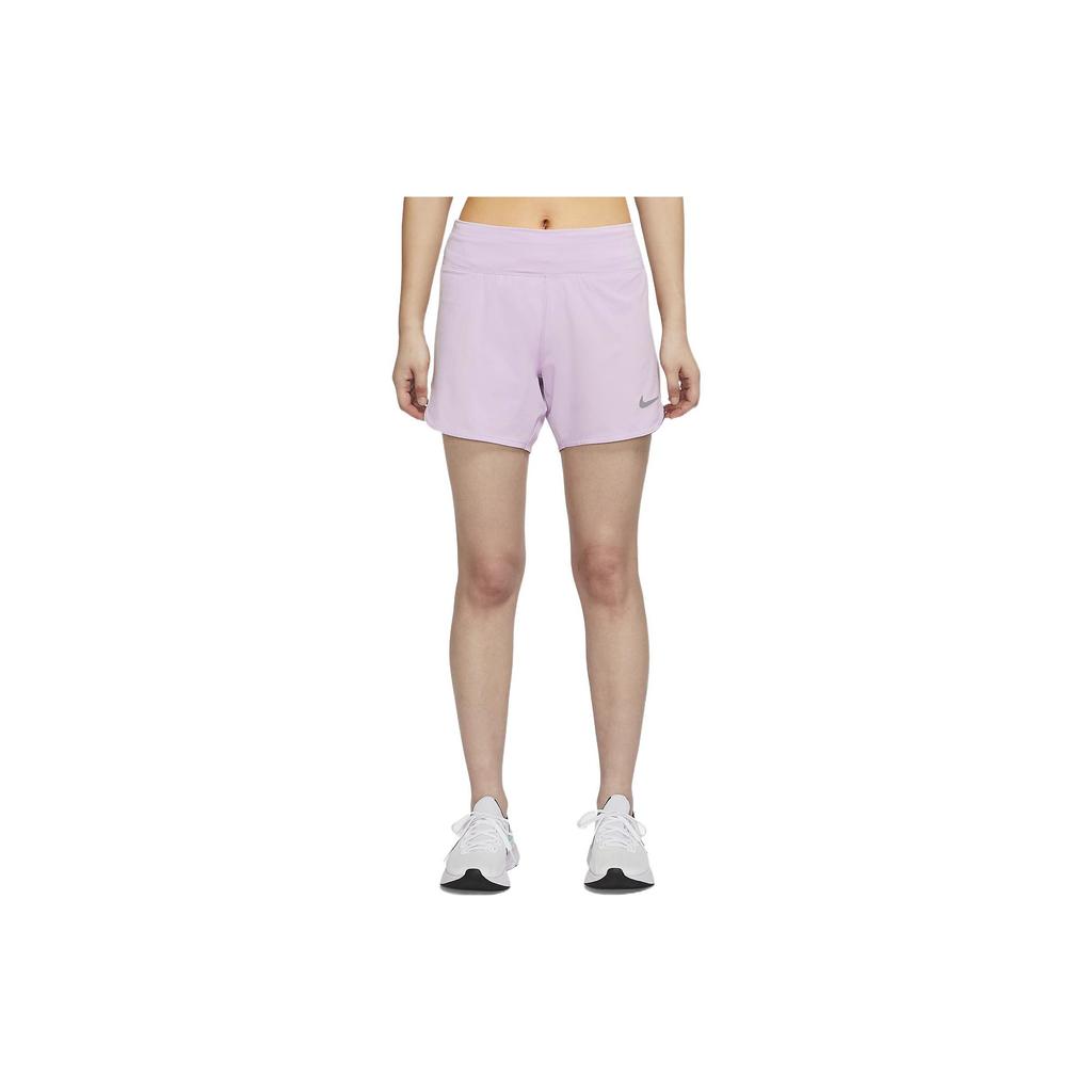 Nike Eclipse Solid Color Casual Running Shorts Women Shorts Pink Purple CZ9569-530