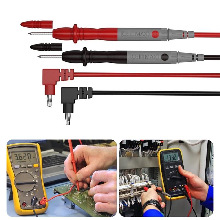 Heat Resistant Multimeter Test Leads  with PVC Insulation Multimeter Probes Leads  with Tip Pair for Stable Measurements