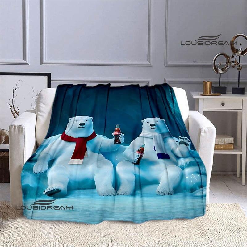 Coke logo printing blanket art decorations children's warm blankets flannel soft and comfortable blankets home travel blankets