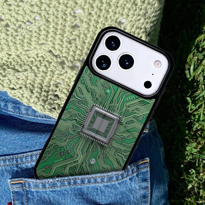 inside Motherboard Circuit Board phone case cover Compatible with for IPhone 17air 16e 15 14 13 12 11Pro Max 17 Air iPhone 14 Plus