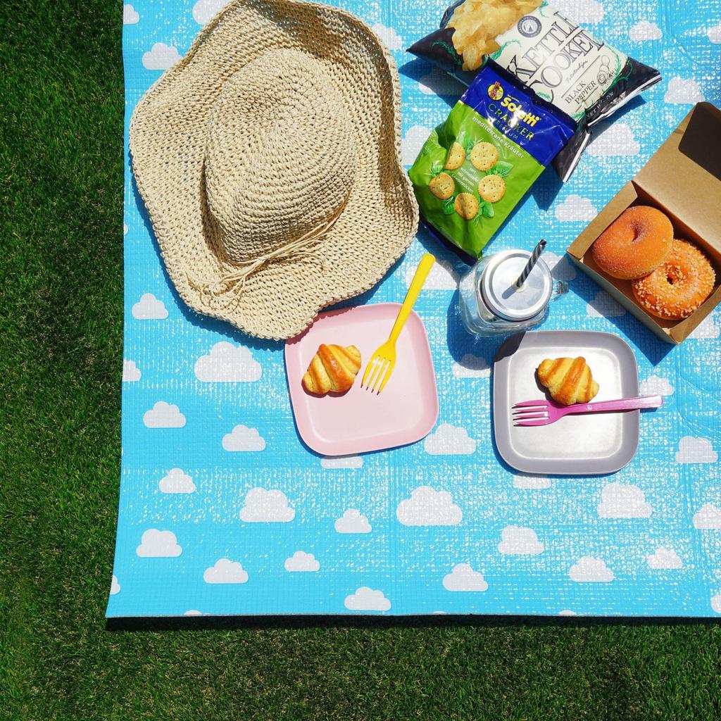 Almofada de Lazer Towa Sangyo Lazer Nuvem 120 x 180 cm Lençol, Lençol, Azul, Aprox.