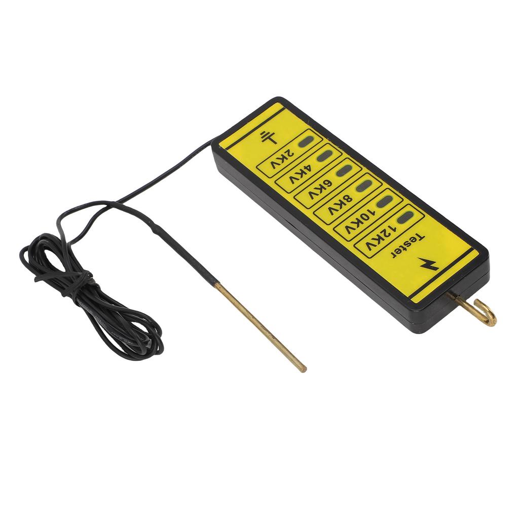 Portable Electric Fence Voltage Tester 12kv Electric Fence Voltage Fault Finder with 6 Indicator Lights for Farm