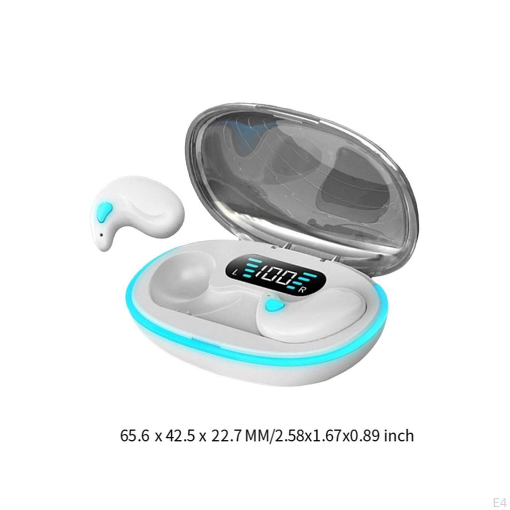 Earbuds Earphones In Ear for Work Travel Ergonomic Portable with Charging Case Headphones