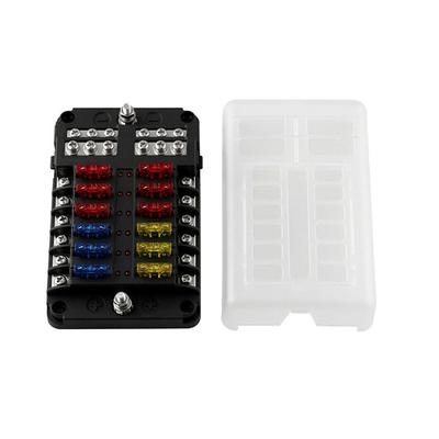 Universal 12 Ways Fuse Block Car Fuse Holder With Negative Electrode Vehicle Fuse Box Auto Fuse