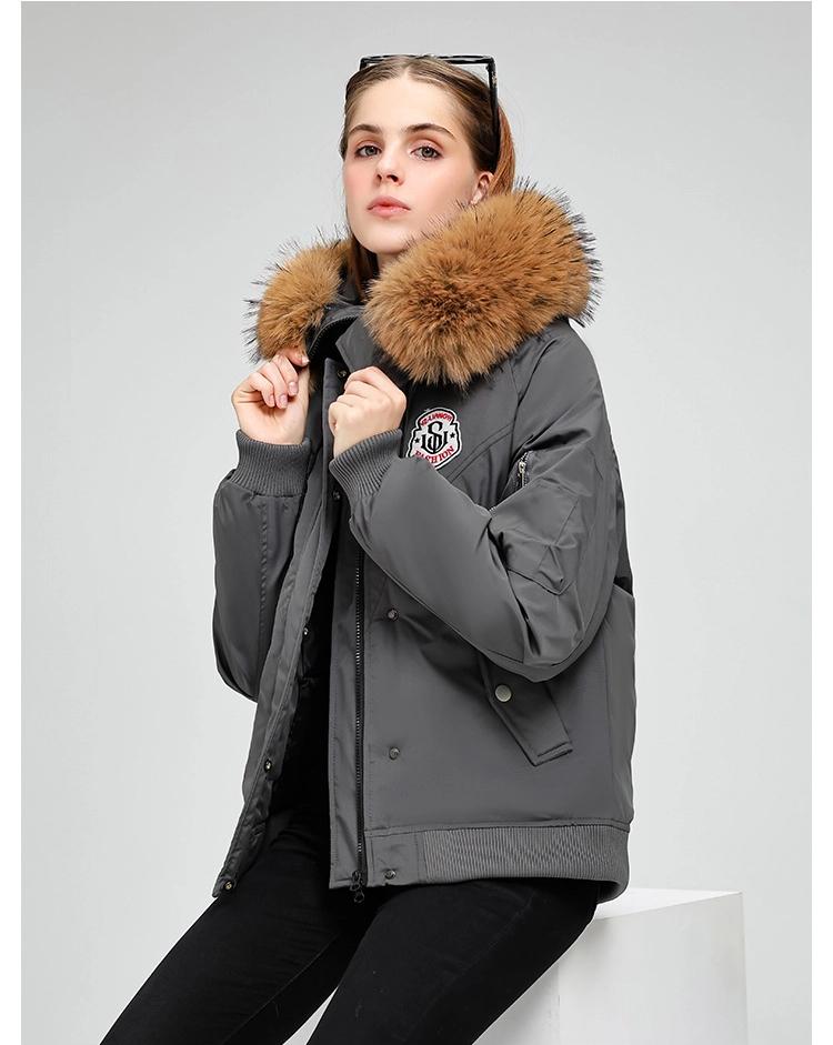 Women's Casual Loose Thickened Warm Jacket With Fur Collar