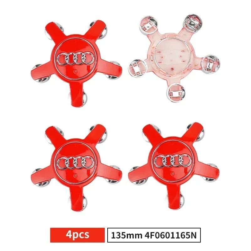 4pcs 60mm 61mm 68mm 69mm 135mm 146mm Wheel Center Cap Hub Covers Badge 4B0601170 for 2x1 A3 A4 A5 A6 A7 A8 S4 S6 Accessories 6q