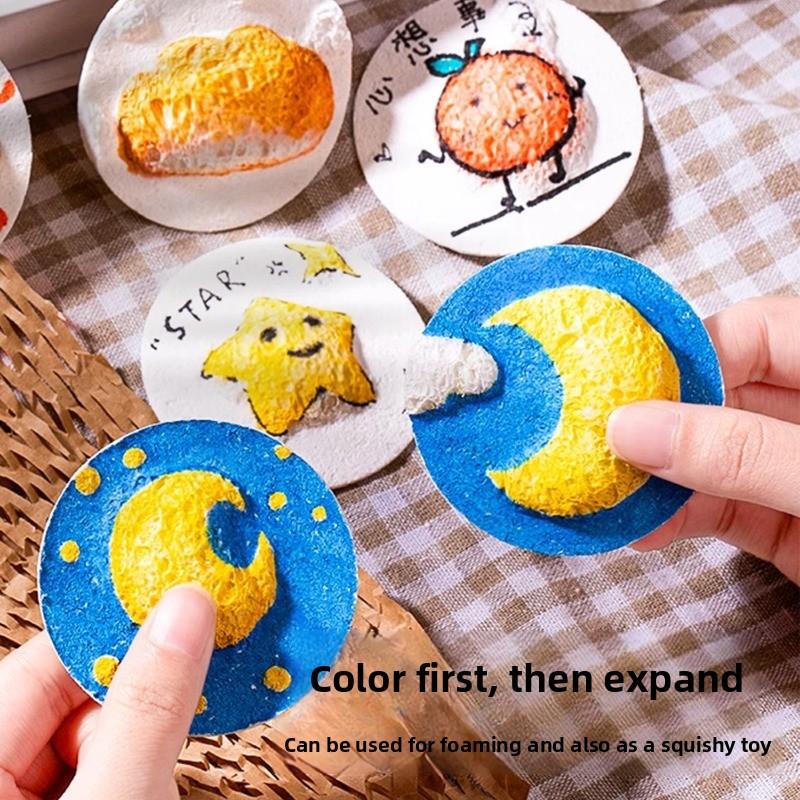 3D Magic Puffy Foam Painting Paper Texture Art DIY Craft Sponge Canvas Board Educational Toys Sensory Play For Kids Children