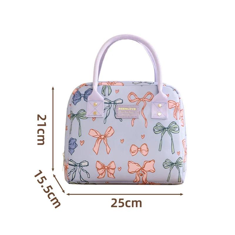 Food Thermal Insulated Bag Children School Lunch Box Bags Picnic Bag For Couples Unisex Portable Food Storage Student Lunch Bags