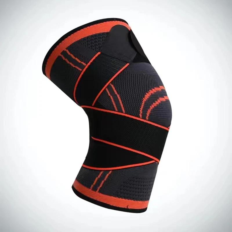 

1 шт. Наколенник эластичный бандаж под давлением наколенники протектор для поддержки колена для фитнеса, спорта, бега, артрита, мышечного сустава, скоба m