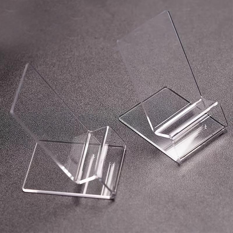 1 Transparent Acrylic Mobile Phone Holder, Multi-angle Desktop Holder, Portable Creative Bedside Desktop Accessories