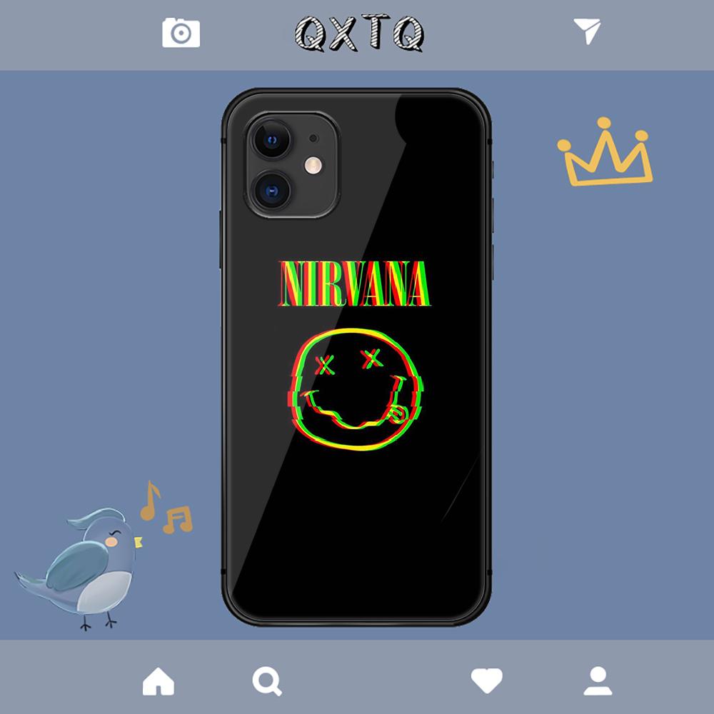 N Nirvana Banda de Rock Funda Para iPhone Samsung Galaxy Redmi Note S 17 16 15 14 13 20 24 25 54 Pro Max Ultra Fe Cubierta de Vidrio Templado