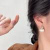 Light Luxury Zircon Stud Sweet Crystal Drop Earrings Simple Pearl Studs  Women