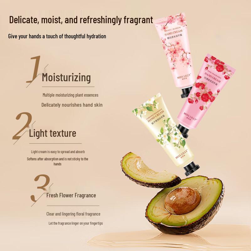 Miss Lilly Fragrant Hand Cream 3-Piece Set