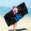 1Pc Cubes Expressions Colors Beach Towel Microfiber Beach Towel Thin Absorbent For Beach Swimming Yoga Bath Sports 091712