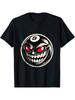 Unisex Psycho 8 Ball T-Shirt, Black, Small