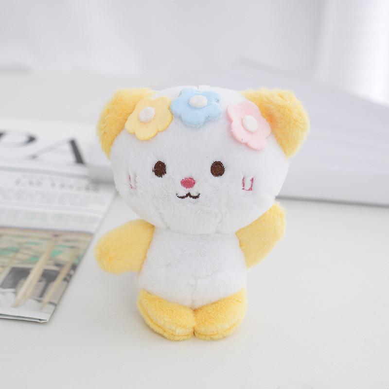 Charming Plush Sheep Keychain With Soft Pp Cotton Filling For Girls жёлтый