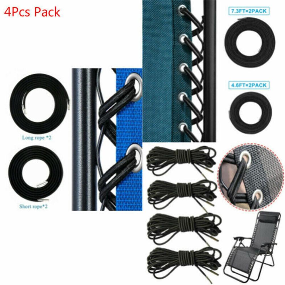 2 Long And 2 Short Ropes Replacement For Reclining Garden Chairs