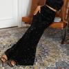 Women's Waist-Slimming Sequin Wide-Leg Pants - Summer Fashion, European & American Style
