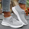 Fashion Lightweight Non Slip Sports Shoes for Women 2025 New Breathable Knit Mesh Casual Sneakers Woman Thick Sole Outdoor Sports Shoes