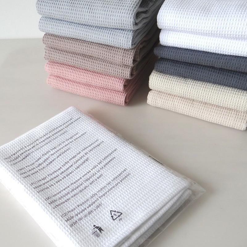 4PCSPure Cotton Waffle Dish Towel Plain Square Napkin Tea Towel Absorbent Kitchen Towel Dining Table Cotton Kitchen Essential