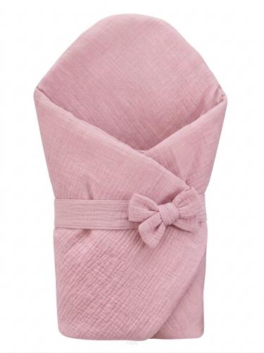 Muslin Wrap, Swaddle, Blanket, Mat with Filling 4 In 1 (powder Pink)