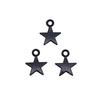 Five-Pointed Star Charms Multi Color Alloy Plain Pendants For Celestial Themed Jewelry