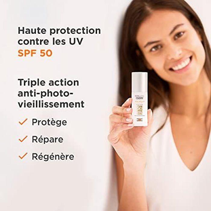 ISDIN FotoUltra Age Repair Fusion Water Color SPF50 (50ml) | Protection Solaire Visage À Base D'eau | Triple Action
